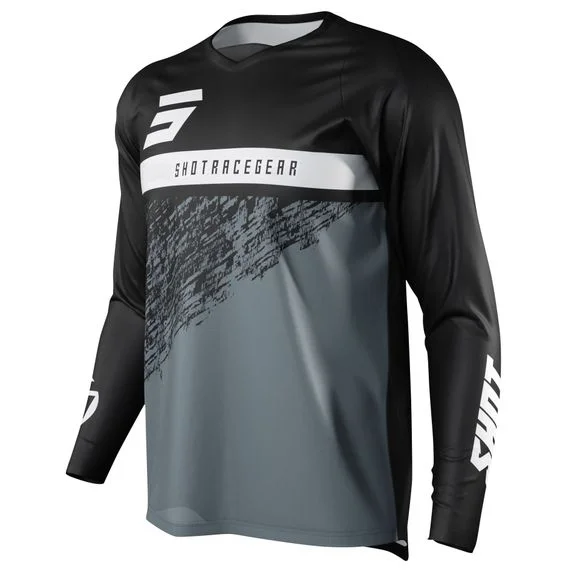 Maillot cross Shot DEVO ROLL – BLACK 2022 – Noir Ref : SO2113