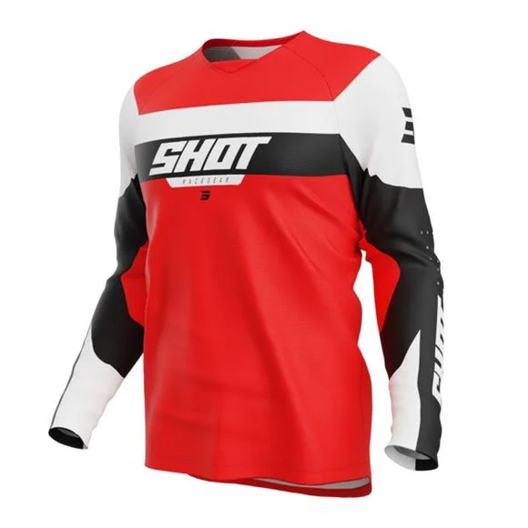 Maillot cross Shot DRAW – LEAGUE – ENFANT – Noir / Rouge Ref : SO2686