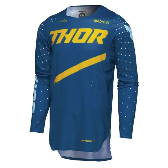 Maillot cross Thor SPORT BRAVE – ENFANT – Bleu Ref : TO3029