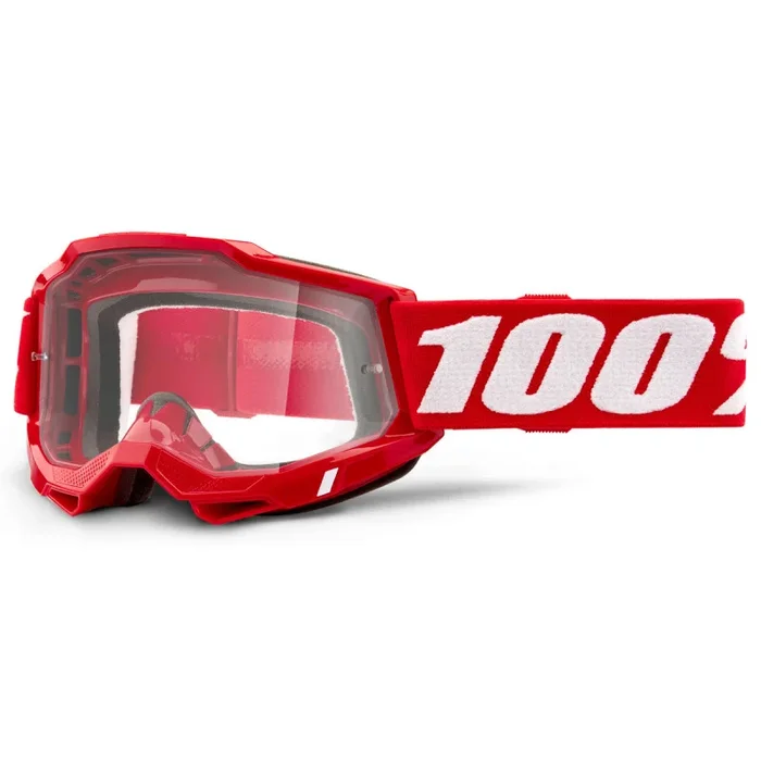 Masque Cross ACCURI 2 OTG Rouge Fluo – Ecran Clair