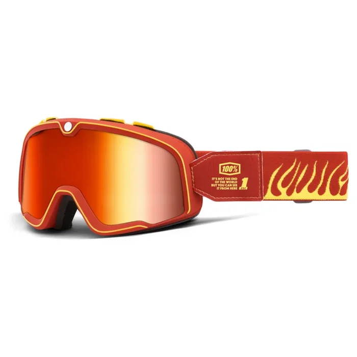 Masque Cross BARSTOW Death Spray Ecran Miroir Rouge