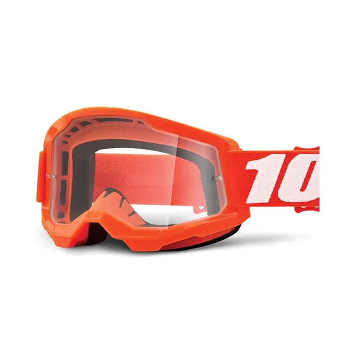 Masque Cross Enfant STRATA 2 Orange – Ecran Clair