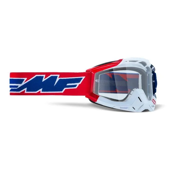 Masque cross FMF VISION POWERBOMB US OF A 2022 – Bleu / Rouge Ref : FMF VISION0006 / F5003600006