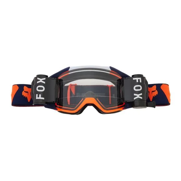 Masque cross Fox VUE ROLL OFF – CLEAR 2025 – Bleu / Orange Ref : FX4211-C25903 / 31354-425-OS