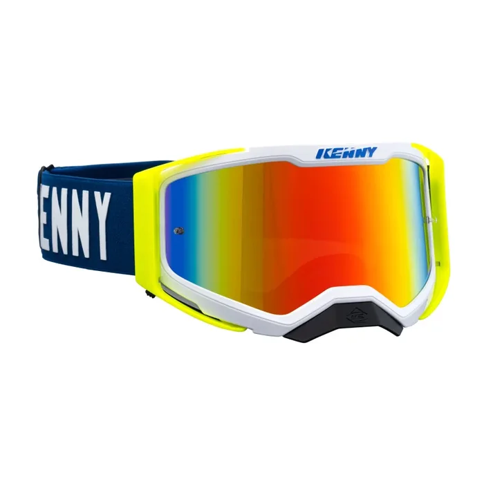 Masque Cross KENNY PERFORMANCE LEVEL 2 Bleu Jaune Fluo