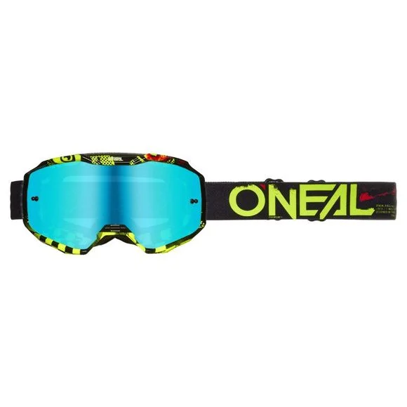 Masque cross O’Neal B-10 – ATTACK V24 – IRIDIUM 2024 – Noir / Jaune Ref : OL1940