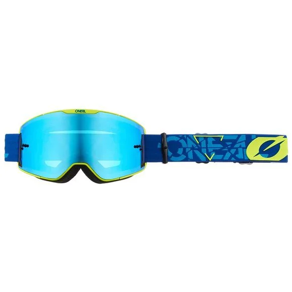 Masque cross O’Neal B-20 – STRAIN V.22 – BLUE NEON YELLOW IRIDIUM BLUE 2023 – Bleu / Jaune Ref : OL1799 / 6023-414