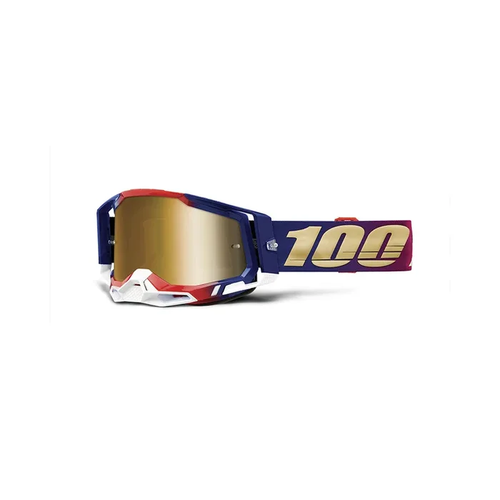 Masque Cross RACECRAFT 2 United – Ecran Mirror Gold