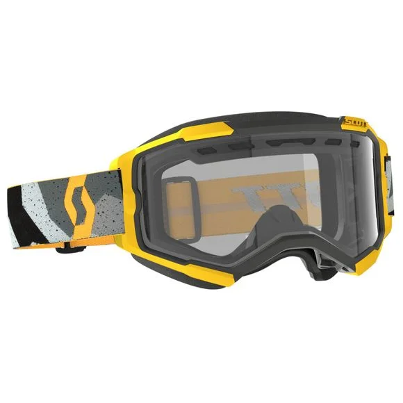 Masque cross Scott FURY ENDURO – CLAIR 2023 – Gris / Jaune Ref : SCO1277 / 4032657429043