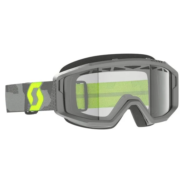 Masque cross Scott Primal Enduro – light grey/neon yellow clear 2024 – Gris / Jaune Ref : SCO1379 / 2785997697043