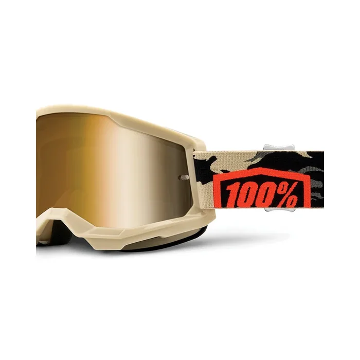 Masque Cross STRATA 2 Kombat – Ecran Mirror True Gold