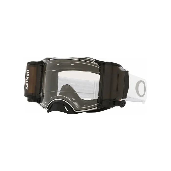 Masque OAKLEY Airbrake MX – Tuff Blocks White écran Race-Ready Roll-Off clair