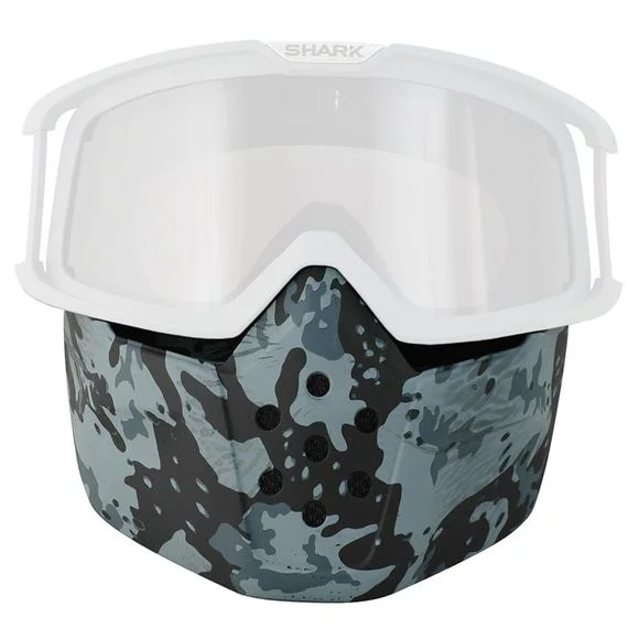 Mentonnière Shark MASQUE SEUL CAMO GREY – DRAK / STREET DRAK – Gris Ref : SH0586 / AC3552PSLVTU