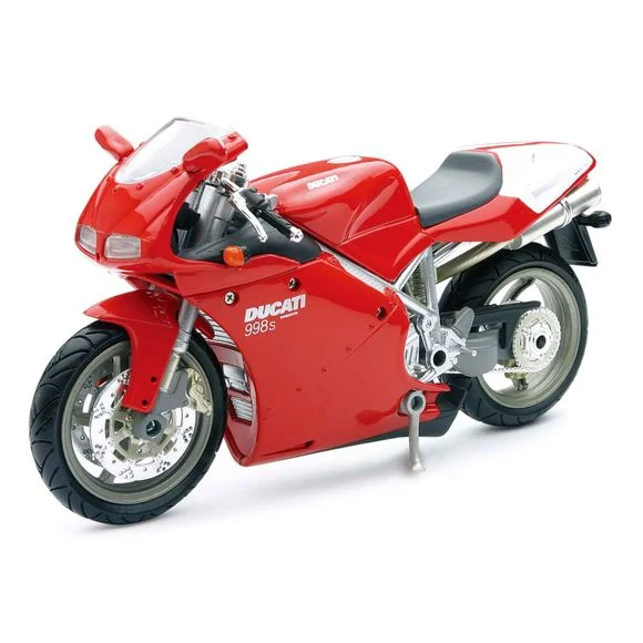 Miniature Newray Moto Ducati 998 S – Echelle 1/12° – Rouge / Noir Ref : NRY0009 / 43693A