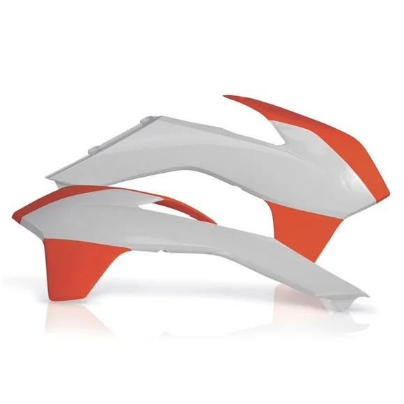 Ouie de radiateur Acerbis Orange Blanc Ref : AE1267 / 0016871.203.016