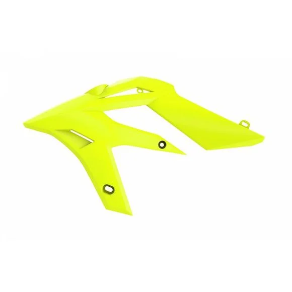 Ouie de radiateur Polisport COULEUR JAUNE FLUOBETA 300 XTRAINER 300 2T – 2016 – 2019Ref : 4430008123 / 1073433