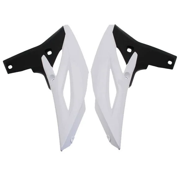 Ouie de radiateur Ufo blanc/noirSUZUKI 450 RM-Z 450 – 2009 – 2017Ref : UF0522 / 1087691003