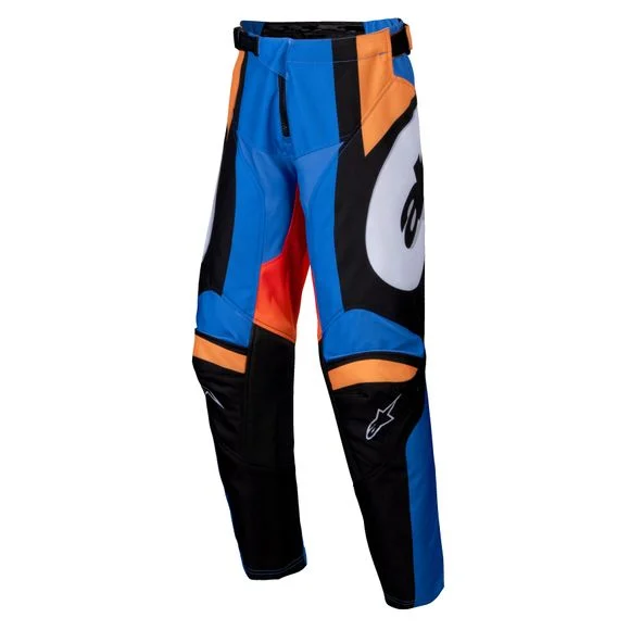 Pantalon cross Alpinestars RACER – MELT – ENFANT – Orange / Bleu Ref : AP3448