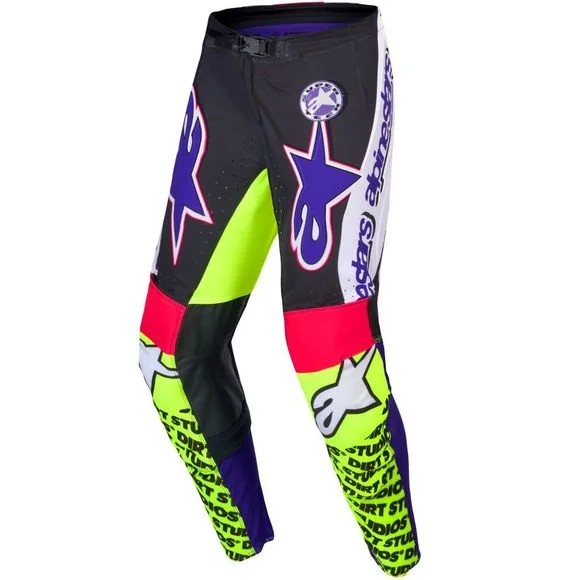 Pantalon cross Alpinestars SUPERTECH – DIRT STUDIO 2025 – Blanc / Violet Ref : AP3616