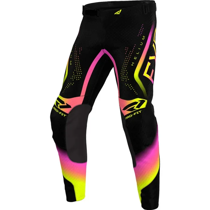 Pantalon Cross Enfant FXR HELIUM 2024 Noir Rose Jaune