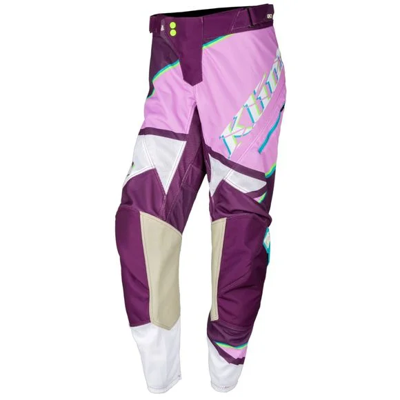 Pantalon cross KLIM WOMEN XC LITE SHATTERED PURPLE – FEMME 2022 – Violet / Blanc Ref : KLI0297