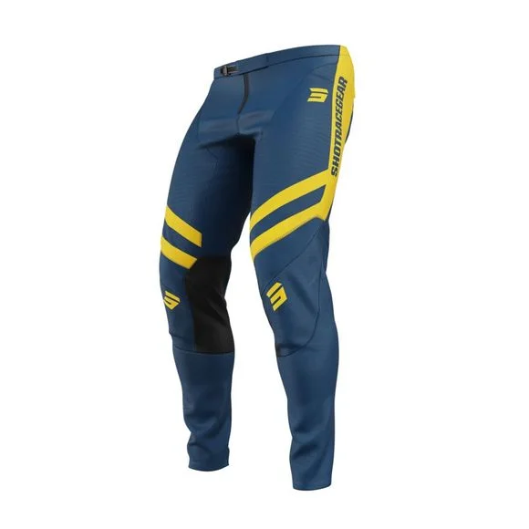 Pantalon cross Shot CONTACT – MYTHIC 2025 – Bleu / Jaune Ref : SO2703