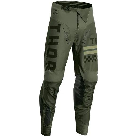 Pantalon cross Thor YOUTH PULSE COMBAT – Vert / Noir Ref : TO2843