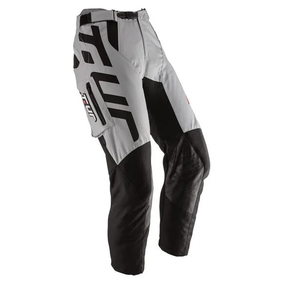 Pantalon enduro T.UR P–THREE 2023 – Gris / Rouge Ref : TUR0021