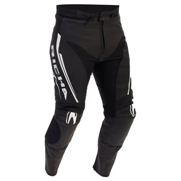 Pantalon Richa ASSEN – LONG – Noir / Blanc Ref : RC0455