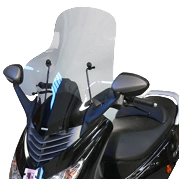 Pare brise Bullster Haute protection Incolore +73cmPEUGEOT 125 ELYSTAR 125 4T EFI E3 – 2003 – 2008Ref : PE001PBIN