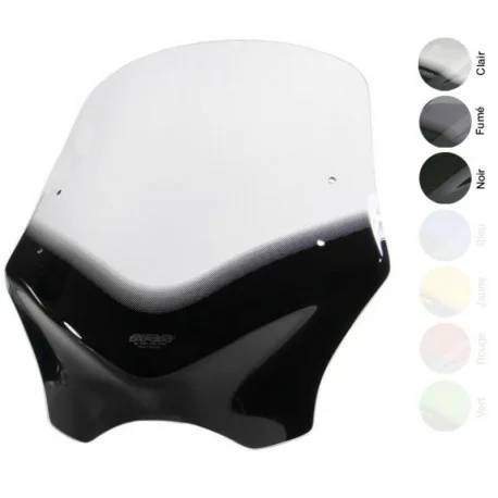 Pare brise MRA V-Flow Naked Bikes VFSC avec spoiler