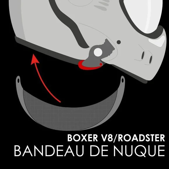 Pare-nuque ROOF BOXER V8 – Noir Ref : RO0214