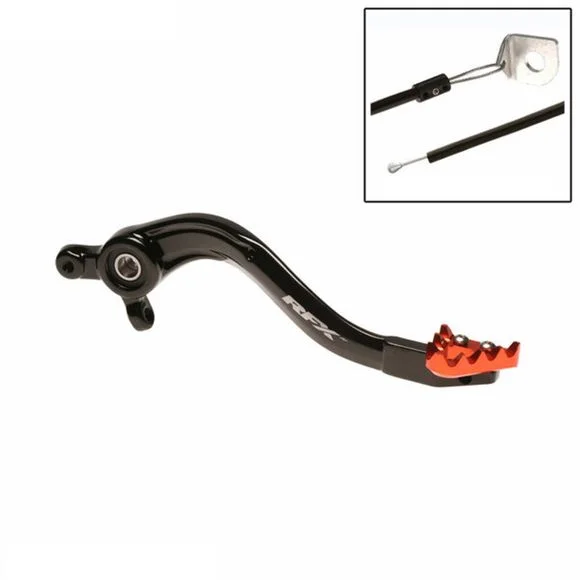 Pédale de frein RFX arrière Pro ST (Anodisé dur noir/orange) Ref : RFX01098A / 1110857002