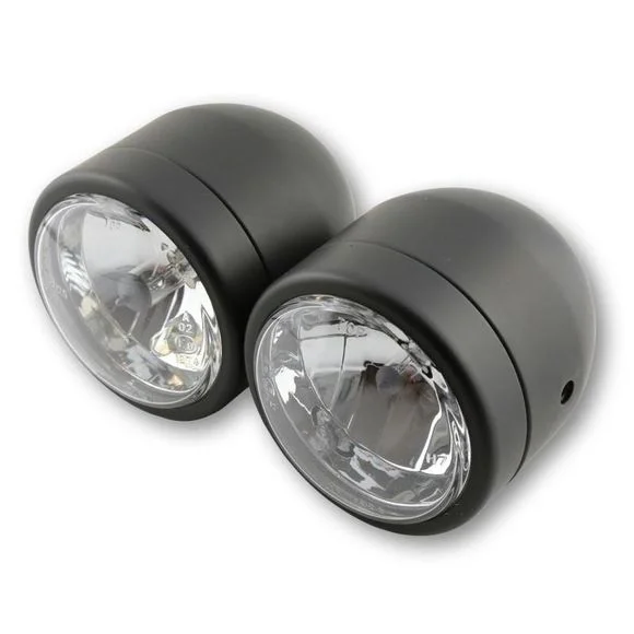 Phare avant Brazoline DOUBLE NOIR Universel – Noir Ref : 6044N
