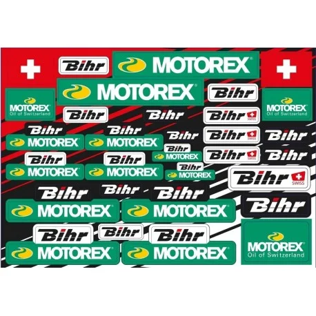 Planche d’autocollants BLACKBIRD Motorex & Bihr