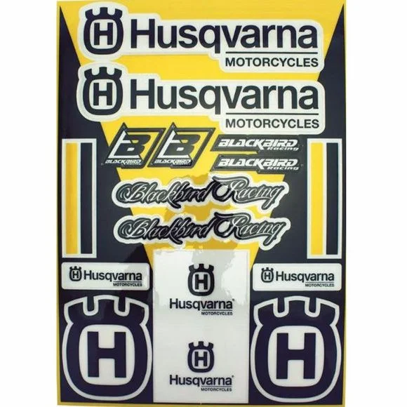 Planche de stickers Blackbird Husqvarna Universel Ref : 78102016 / 1054597