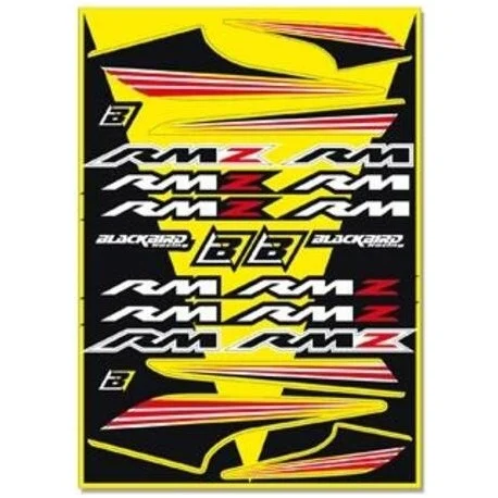 Planche de stickers BLACKBIRD SUZUKI RM RMZ