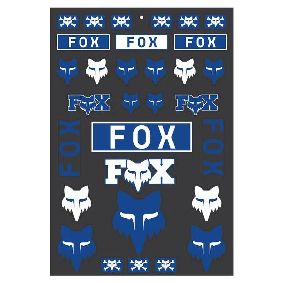 Planche de stickers Fox LEGACY TRACK PACK – Bleu Ref : FX4922 / 32536-002-OS