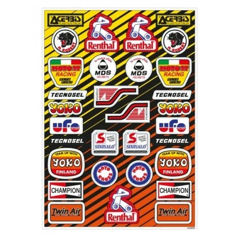 Planche stickers TECNOSEL Vintage PVC
