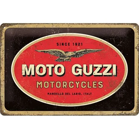 Plaque metal decorative MOTO GUZZI MOTORCYCLES
