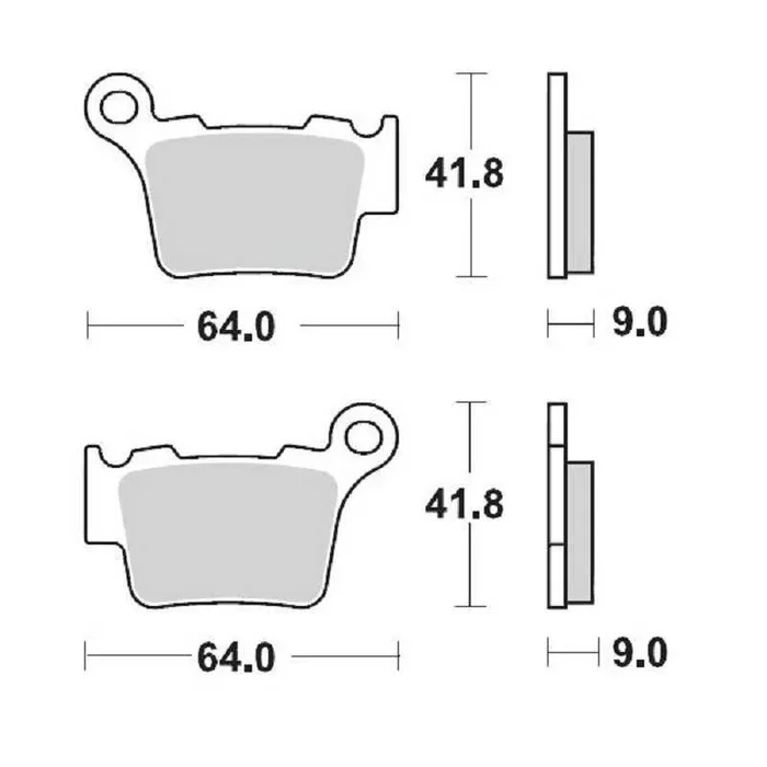 PLAQUETTES DE FREIN ARRIERE MOTO MASTER NITRO KTM SX 250 2003-2024