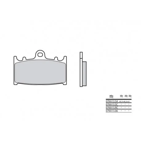 Plaquettes de frein BREMBO carbone ceramique – 07KA13RC