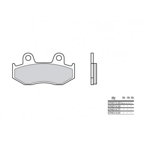 Plaquettes de frein BREMBO Off-Road metal fritte – 07HO15SX