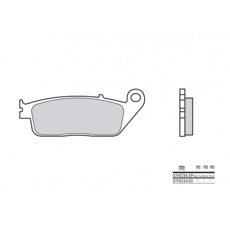 Plaquettes de frein BREMBO route carbone ceramique – 07HO3405