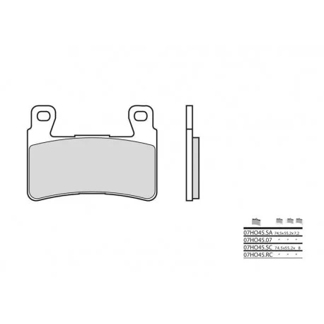 Plaquettes de frein BREMBO route carbone ceramique – 07HO4507
