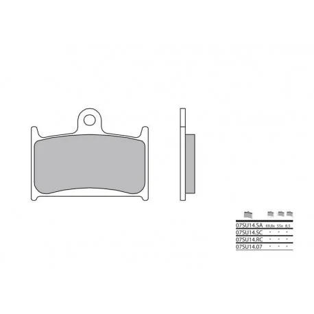 Plaquettes de frein BREMBO route carbone ceramique – 07SU1407