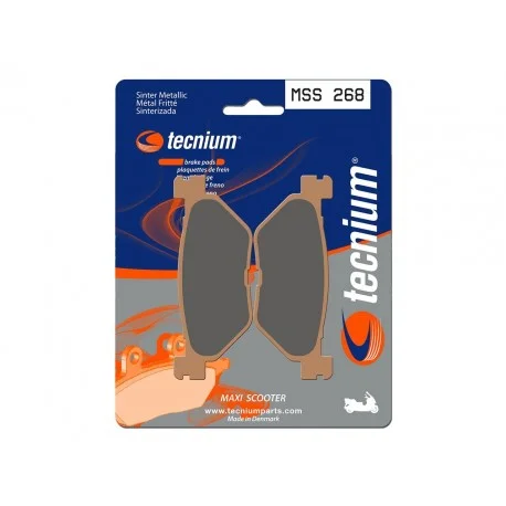 Plaquettes de frein TECNIUM Maxi Scooter metal fritte MSS268