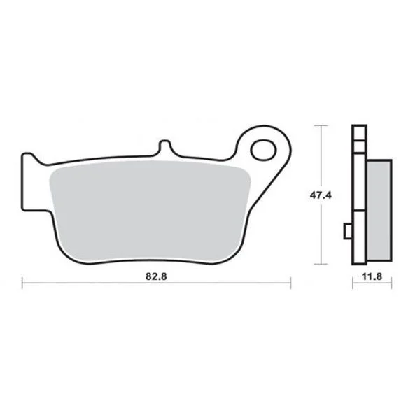 Plaquettes de freins Brembo Organique Arrière Ref : BM0018 / 07103CC