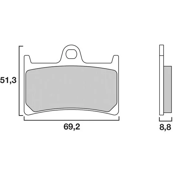 Plaquettes de freins Brembo Organique avant Ref : 07YA2307