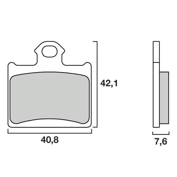 Plaquettes de freins Brembo Sinter Métal Fritté arriere Ref : 07GR16SD